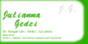 julianna gedei business card